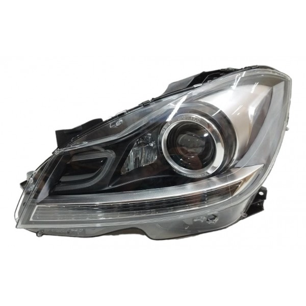 Farol Led Xenon Esquerdo Mercedes C180 C200 2012 2013 2014