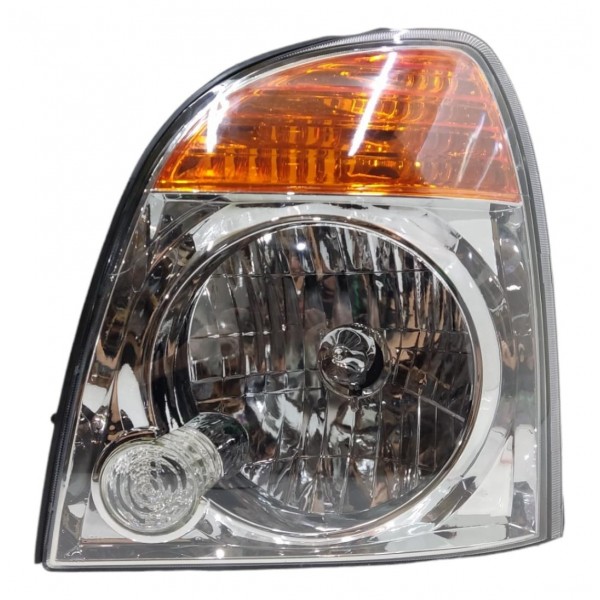Farol Esquerdo Cromado Pisca Laranja Hyundai Hr 2007 A 2019