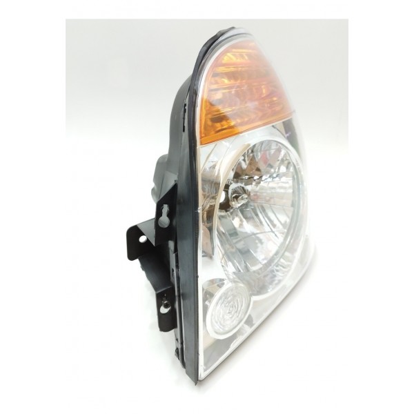 Farol Esquerdo Cromado Pisca Laranja Hyundai Hr 2007 A 2019 Esquerdo