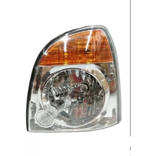 Farol Esquerdo Cromado Pisca Laranja Hyundai Hr 2007 A 2019 Esquerdo