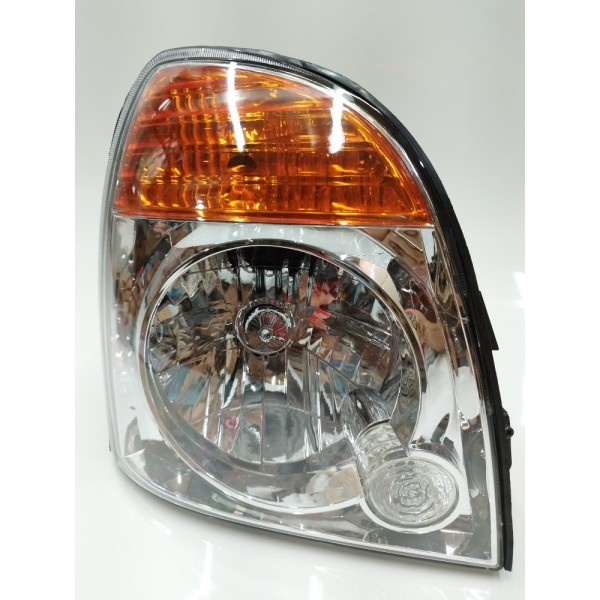 Farol Direito Cromado Pisca Laranja Hyundai Hr 2007 A 2019 Direito
