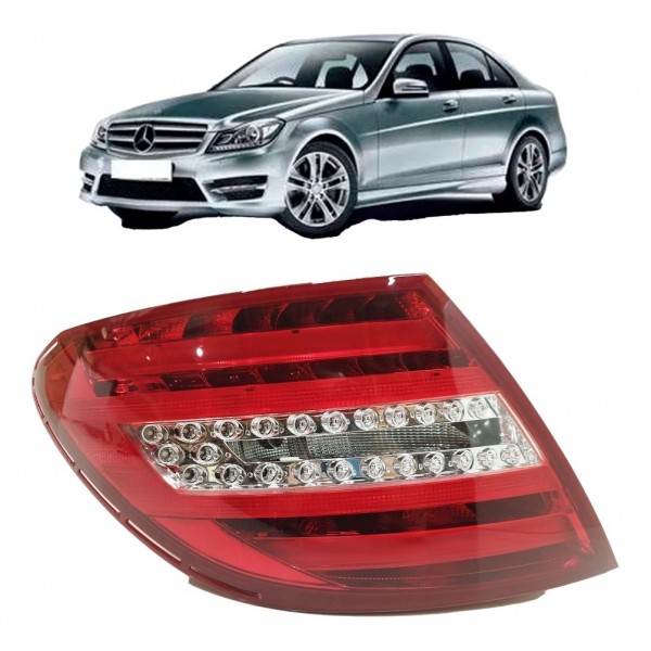 Lanterna Mercedes C180 C200 C250 Esquerda Led 2012 2013 2014