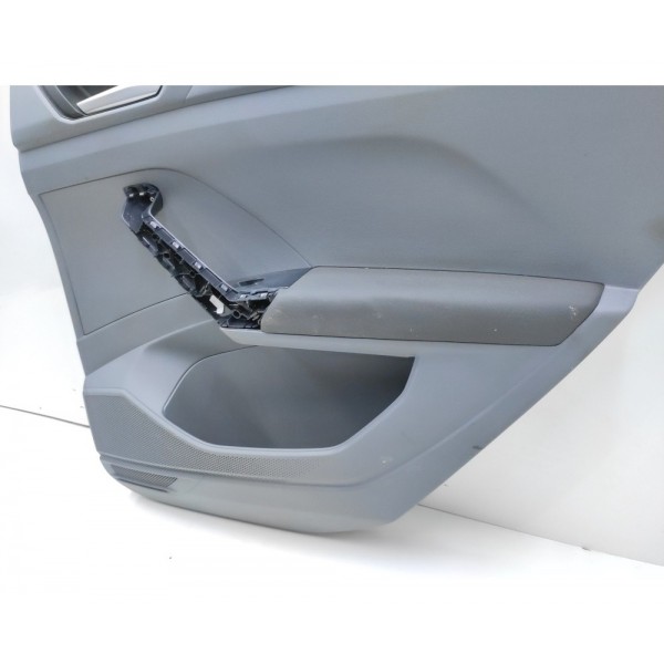 Forro Porta Traseiro Direito Cinza Couro T-cross 2020 2021