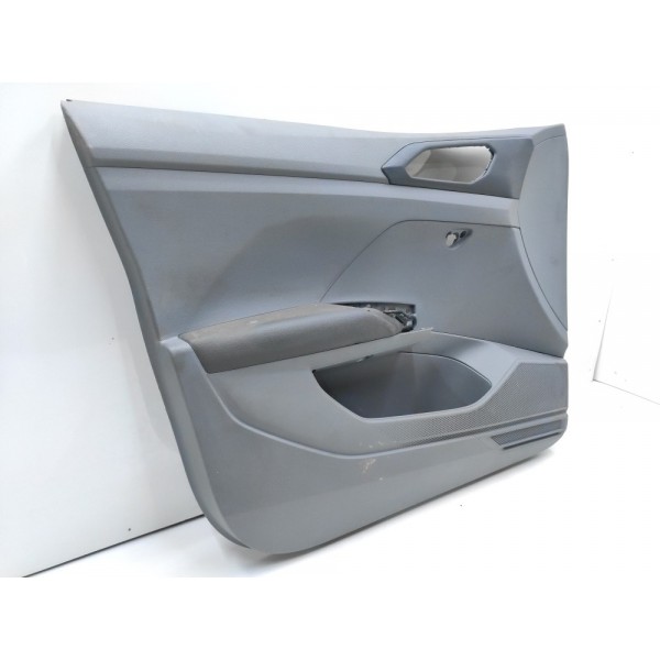 Forro Porta Dianteiro Esquerdo Cinza Couro T-cross 2020 2021