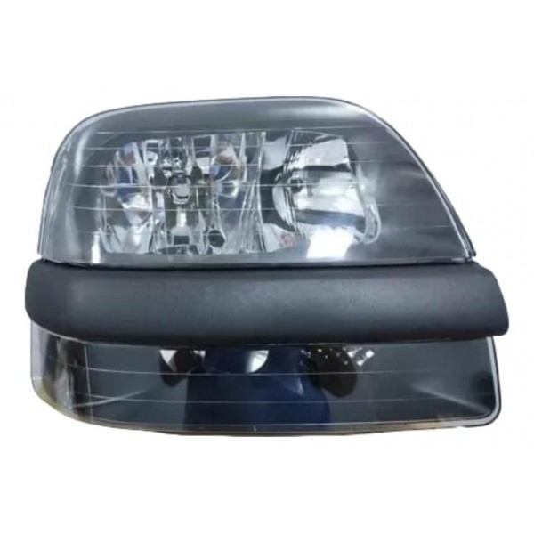 Farol Direito Fiat Doblo Mascara Negra 2002 2003 2004 A 2009