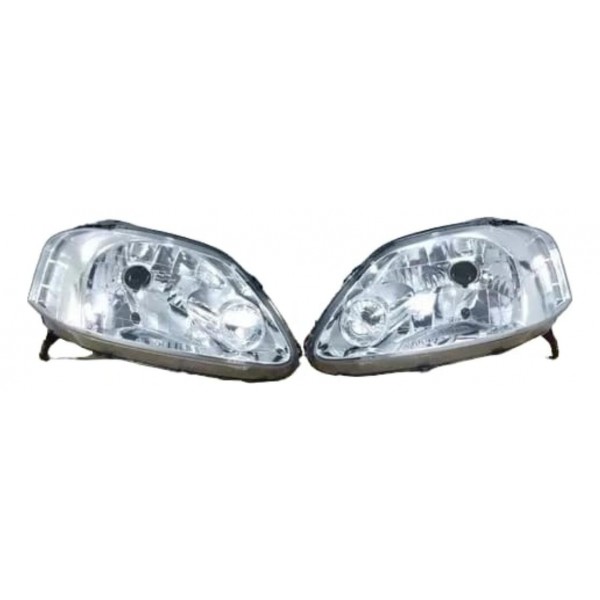 Par De Farol Fox 2004 2005 A 2009 Simples Cromado