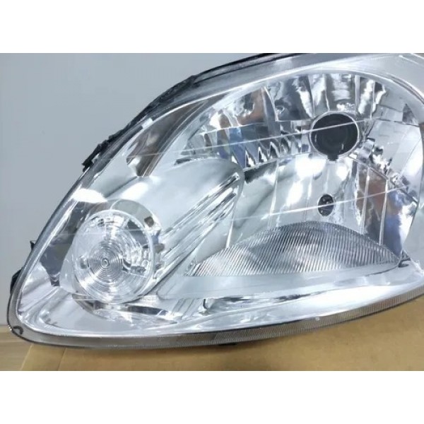 Par De Farol Fox 2004 2005 A 2009 Simples Cromado Esquerdo