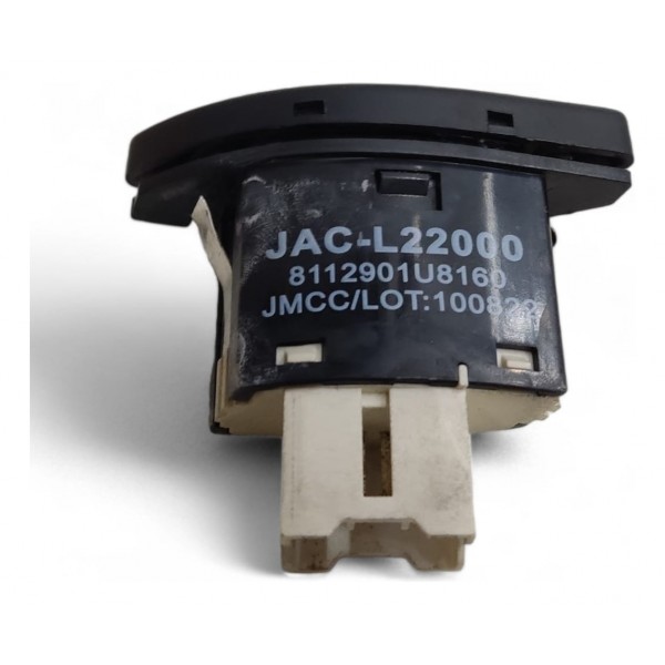 Botão Recirculação Ar Jac J3 2010 2011 2012 2013 2014 - Preto