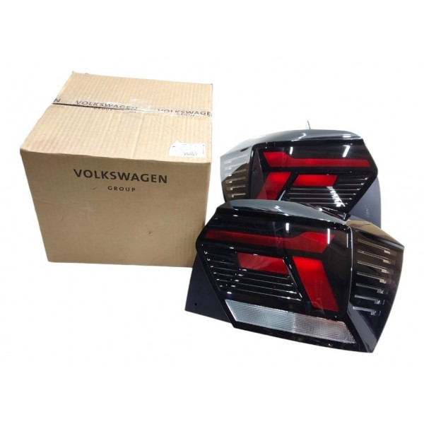 Par Lanterna Traseira Vw Polo Highline 2022 2023 2024 Fumê