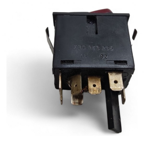 Botão Pisca Alerta Segurança Gol Parati Saveiro 1984 A 1995 Vermelho