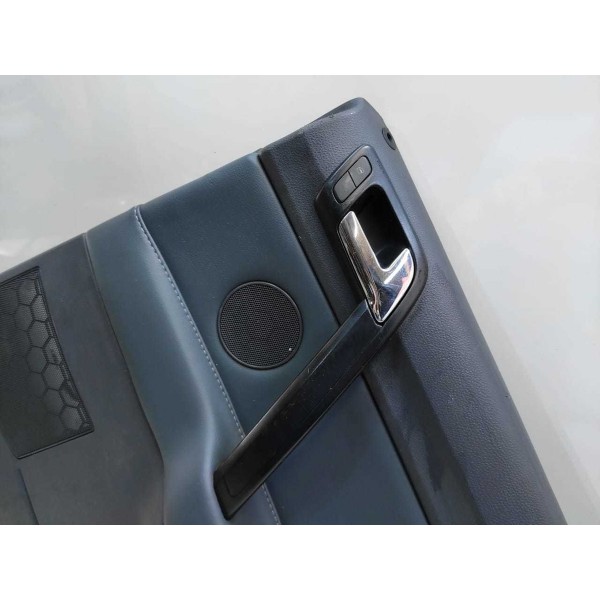 Forro De Porta Traseiro Direito Polo Sedan 2012 Couro Azul.