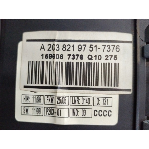 Sensor Interno Do Alarme A2038219751 C180 W203 2003 A 2007