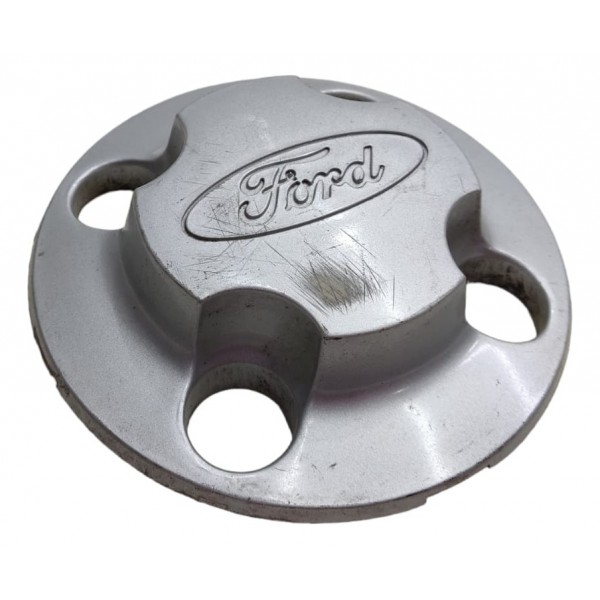 Calota Central Miolo Roda Escort 1984 1985 1986 Original Cinza