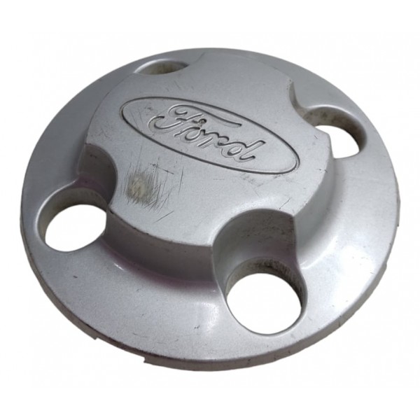 Calota Central Miolo Roda Escort 1984 1985 1986 Original Cinza