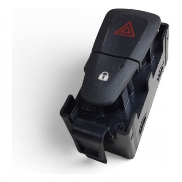 Botão Pisca Alerta Trava Renault Logan 2015 2016 2017 A 2020 Vermelho