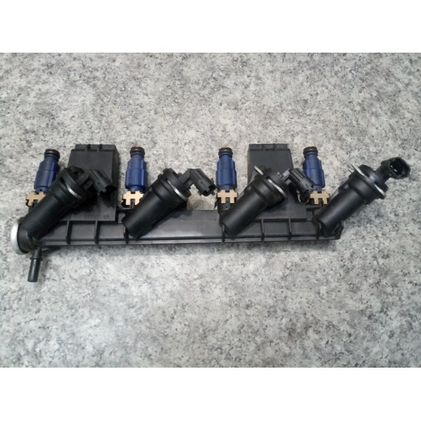 Flauta C/jogo De Bico Injetor Peugeot 2008 1.6 2015 Original