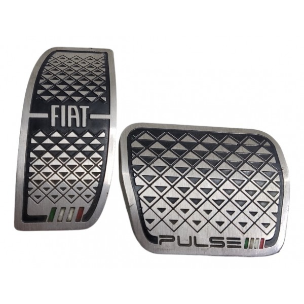 Par Capa Metal Pedal Acelerador Freio Fiat Pulse 2023 2024