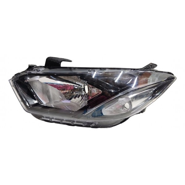 Farol Esquerdo Prisma Onix 2017 2018 2019 Mascara Negra Led