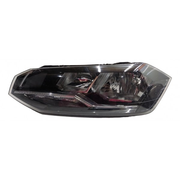 Farol Esquerdo Polo Virtus 2017 2018 2019 2020 Mascara Negra