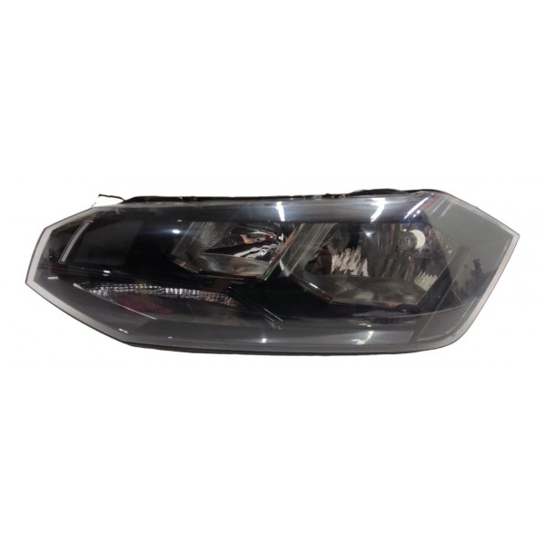 Farol Esquerdo Vw Polo Virtus 2018 2019 2020 Mascara Negra