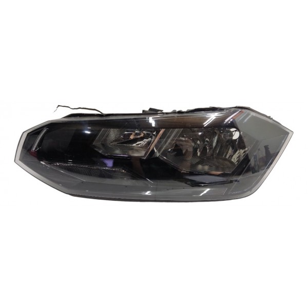 Farol Polo Virtus 2018 2019 2020 Equerdo Mascara Negra Valeo