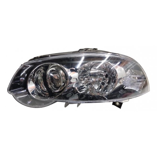 Farol Esquerdo Palio Elx Mascara Negra Aro Cromado 2013 2014