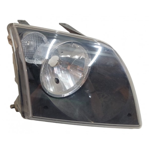 Farol Direito Ford Ecosport 2004 2005 2006 Mascara Negra