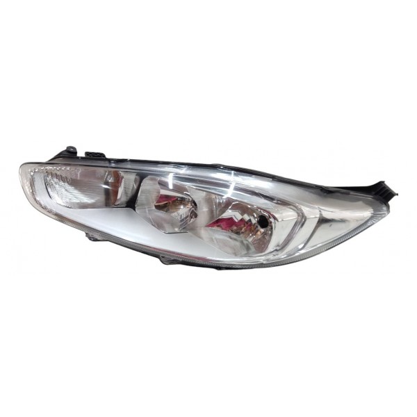Farol Esquerdo New Fiesta Cromado 2013 2014 2015 2016 2017