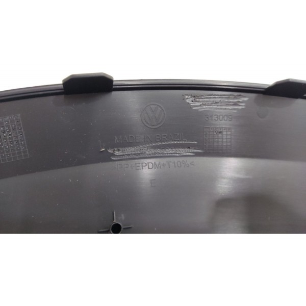 Alargador Esquerdo Parachoque Dianteiro Saveiro G7 Robust Preto