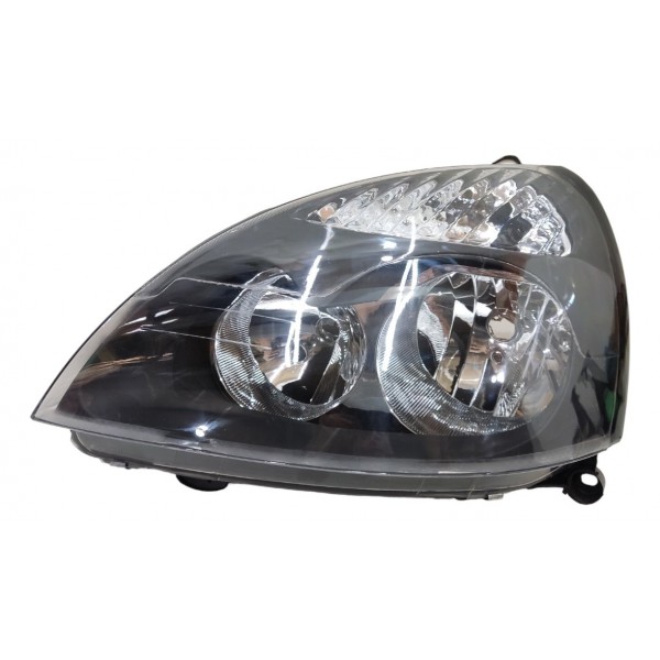 Farol Esquerdo Clio Mascara Negra 2005 2006 2007 2008 2009