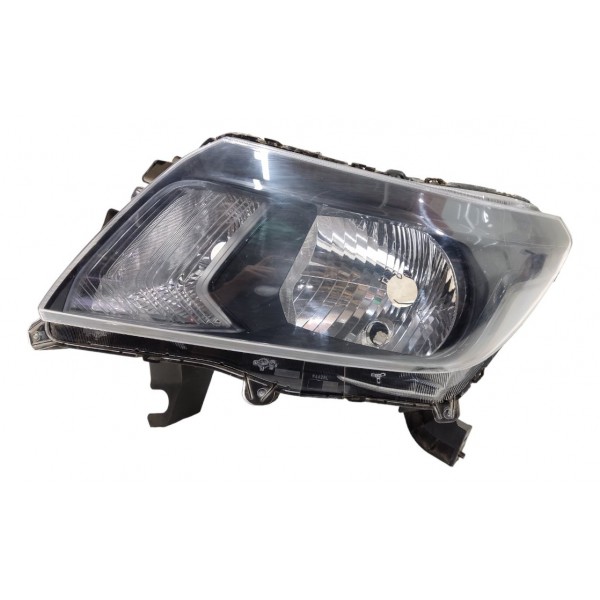 Farol Esquerdo Nissan Frontier 2017 2018 2019 Mascara Negra