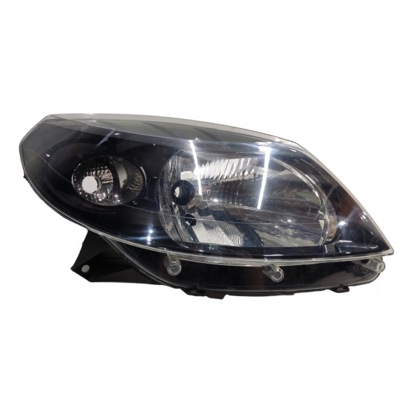 Farol Direito Sandero 2008 2009 2010 2011 Mascara Negra