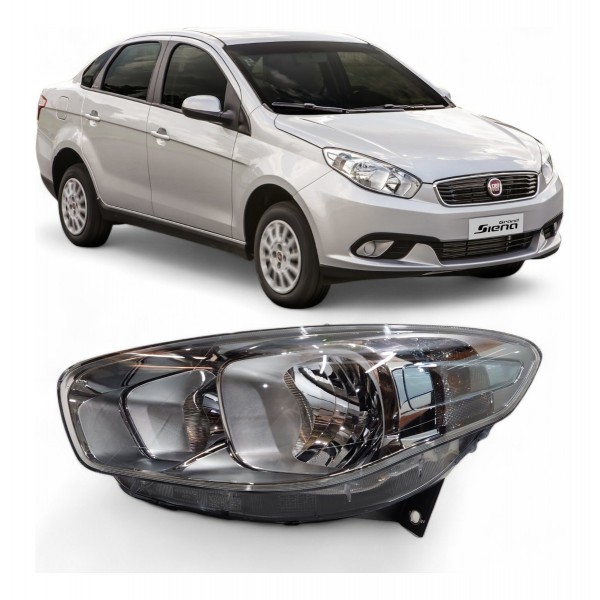 Farol Fiat Gran Siena 2012 2013 2014 2019 Cromomix Original