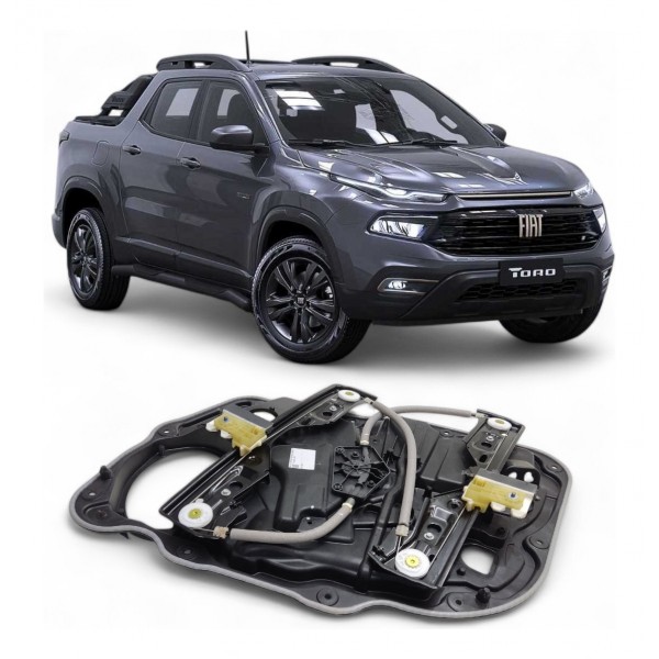 Máquina Vidro Fiat Toro Ranch 2023 2024 Dianteira Esquerda