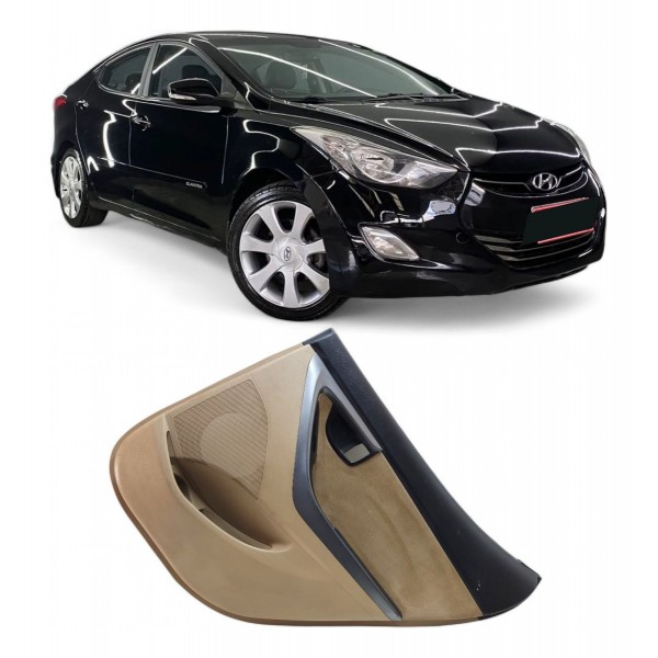 Forro Porta Hyundai Elantra 2013 Traseiro Direito Caramelo