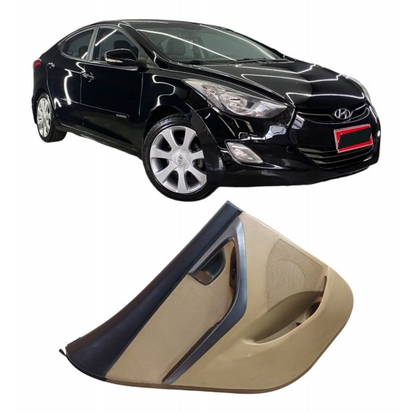 Forro Porta Hyundai Elantra 2013 Traseiro Esquerdo Caramelo