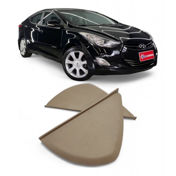 Par Acabamento Lateral Painel Hyundai Elantra 2013 Caramelo
