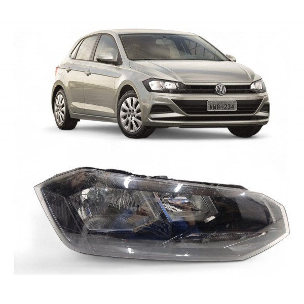 Farol Direito Máscara Negra Polo Virtus 2017 2018 2019