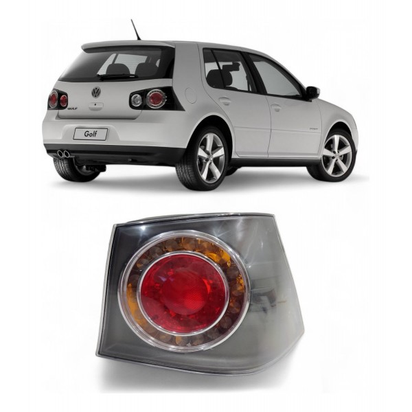 Lanterna Traseira Direita Golf 2009 A 2012 Máscara Negra