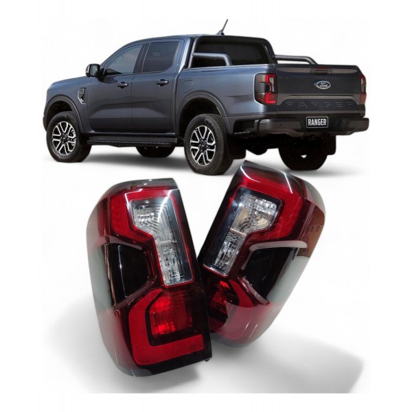 Par Lanterna Traseira Ford Ranger 2023 2024 Com Led Original