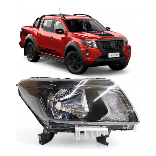 Farol Direito Nissan Frontier 2017 2018 2019 A 2021 Elétrico