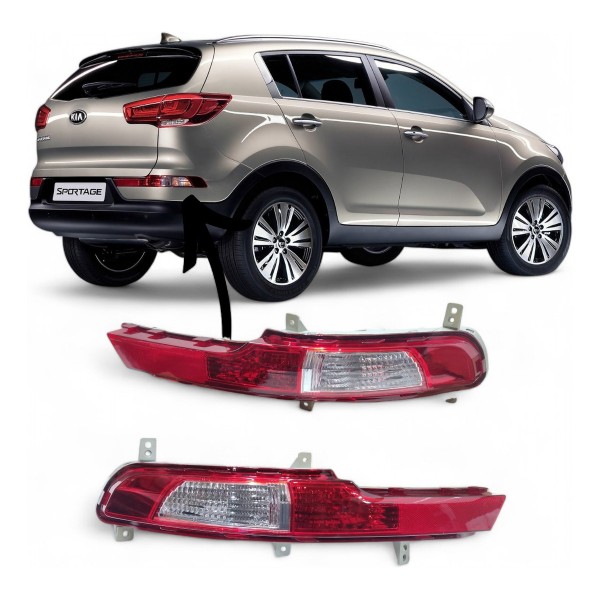 Par Lanterna Luz Ré Neblina Parachoque Sportage 2011 A 2015