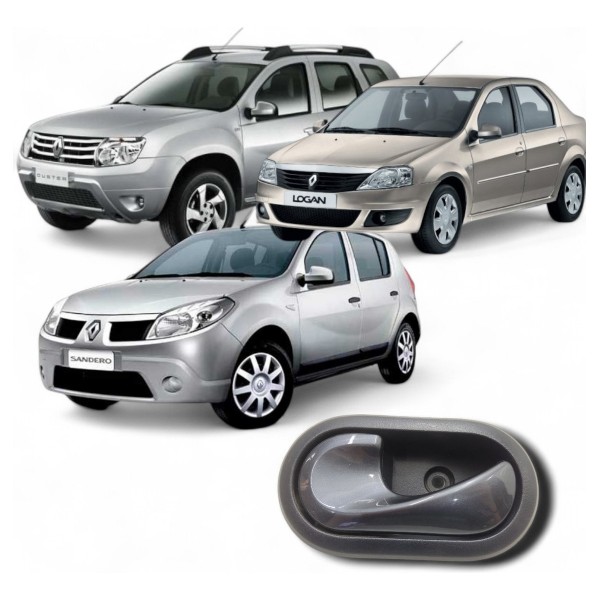 Maçaneta Interna Esquerda Duster Sandero Logan 2008 A 2013