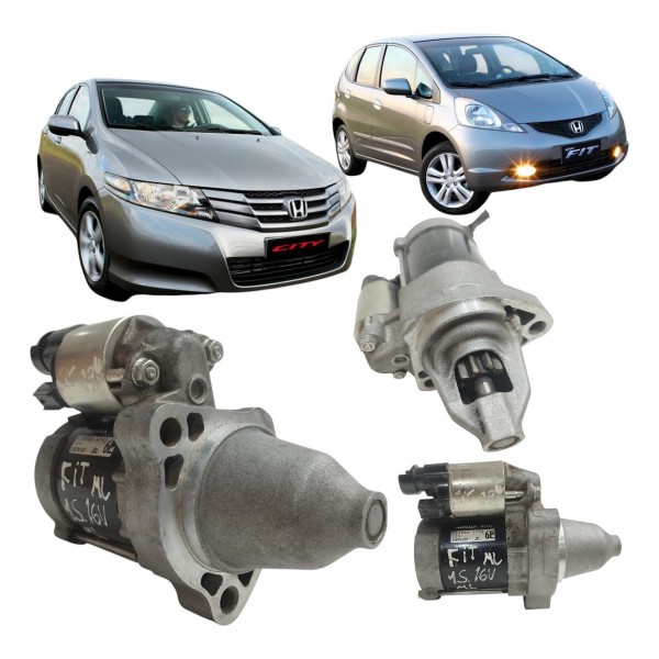Motor Partida Arranque Honda Fit City 1.4 Manual 2009 A 2014