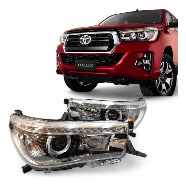 Farol Dianteiro Hilux Srx 2016 2017 2018 2019 2020 Full Led