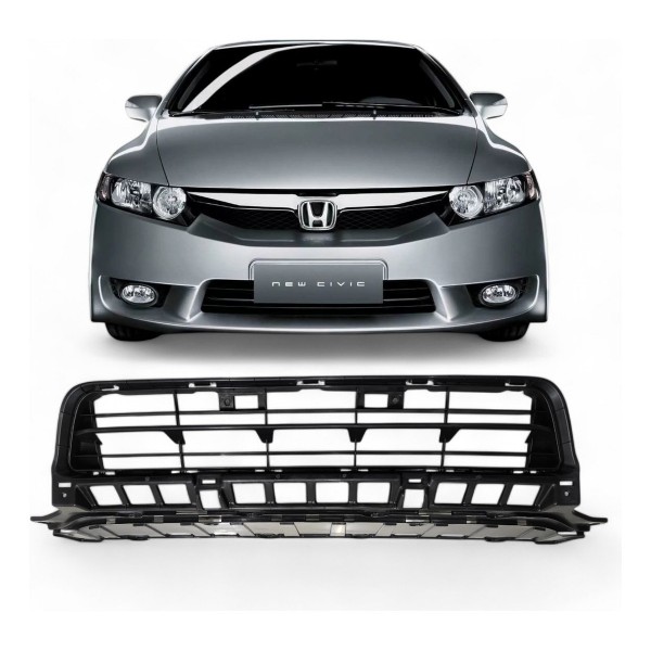 Grade Inferior Parachoque Dianteiro New Civic 2009 2010 2011