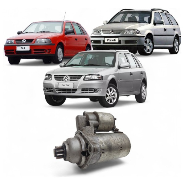 Motor Partida Arranque Vw Gol Parati G2 G3 G4 1.0 8v 16v