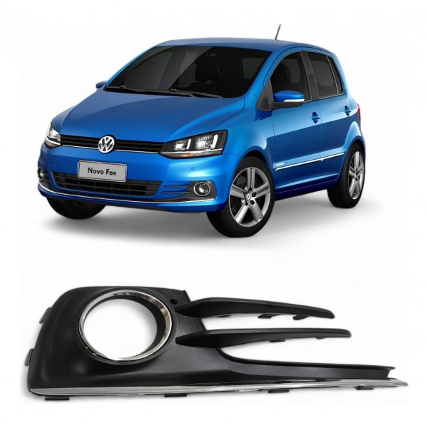 Moldura Direita Parachoque Milha Vw Fox Spacefox 2015 A 2018