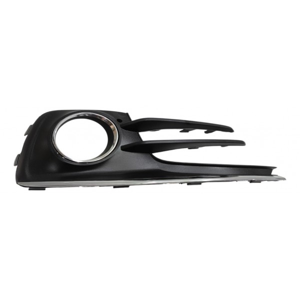 Moldura Direita Parachoque Milha Vw Fox Spacefox 2015 A 2018 Cromado/preto Direito