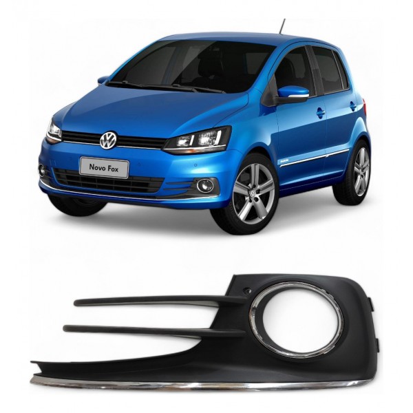 Moldura Esquerda Parachoque Milha Vw Fox Spacefox 2015 2018